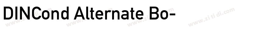 DINCond Alternate Bo字体转换